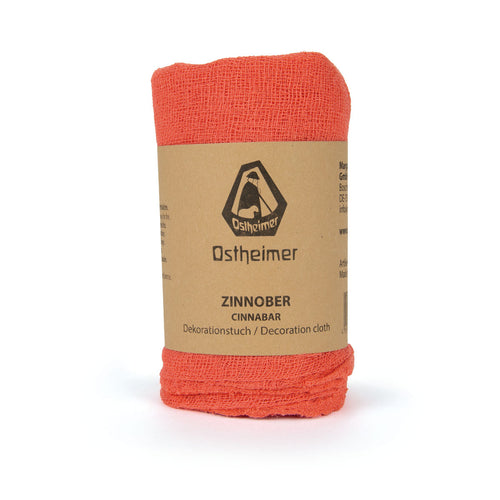 Dekotuch Zinnober