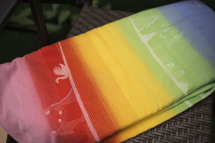 Tragetuch "Regenbogenzauber" Gr. 5