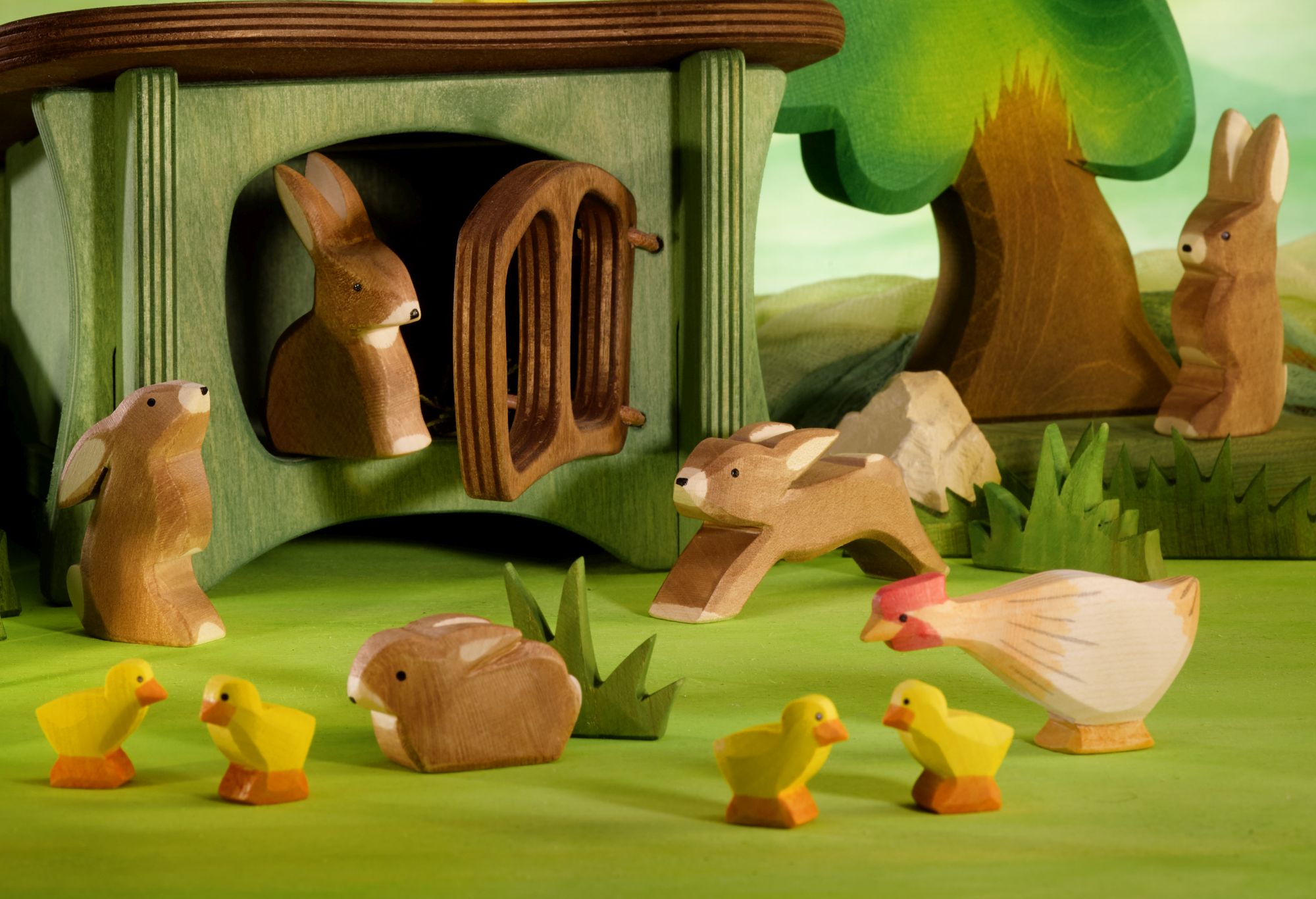 Hase sitzend