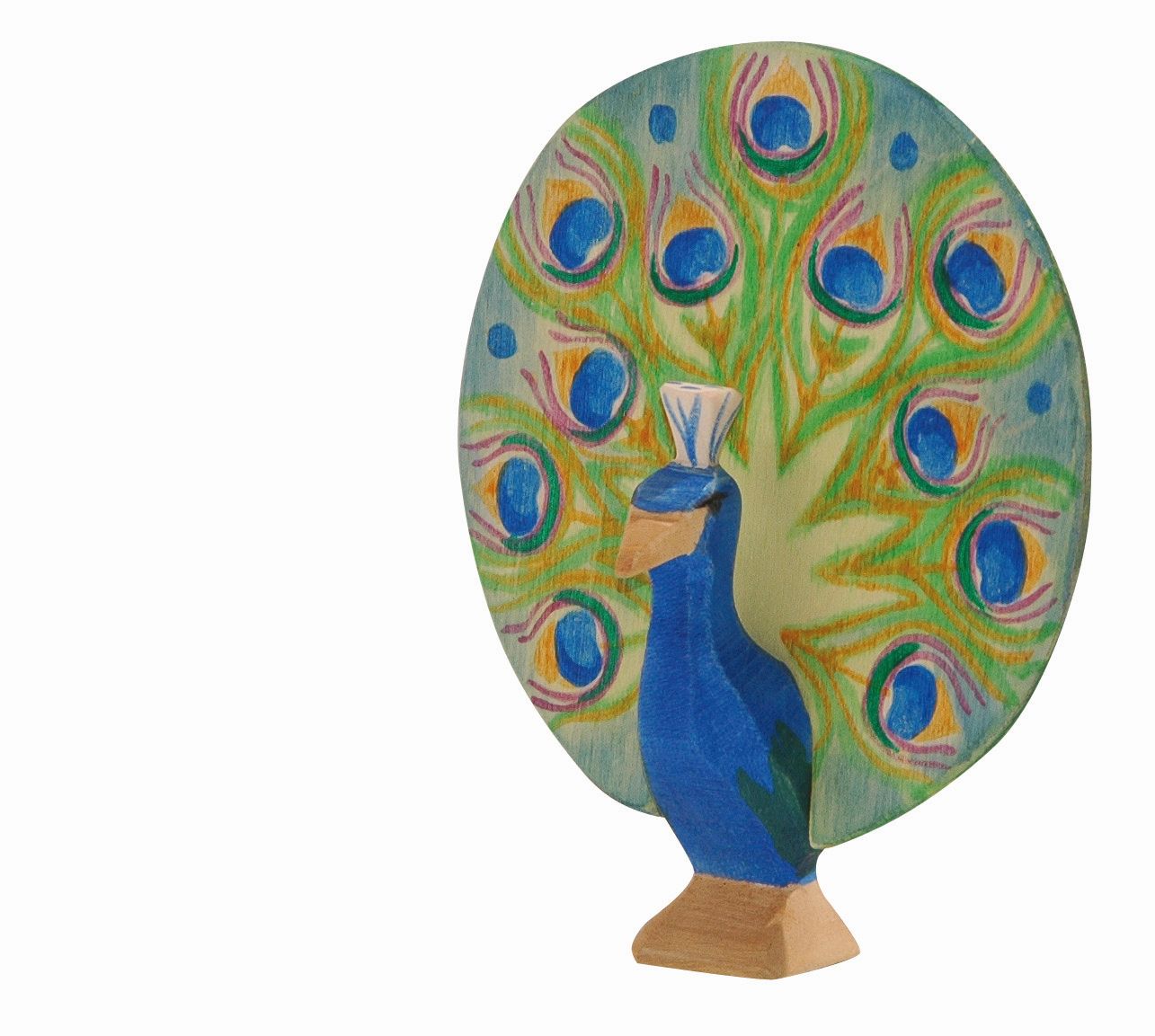 Pfau mit Rad