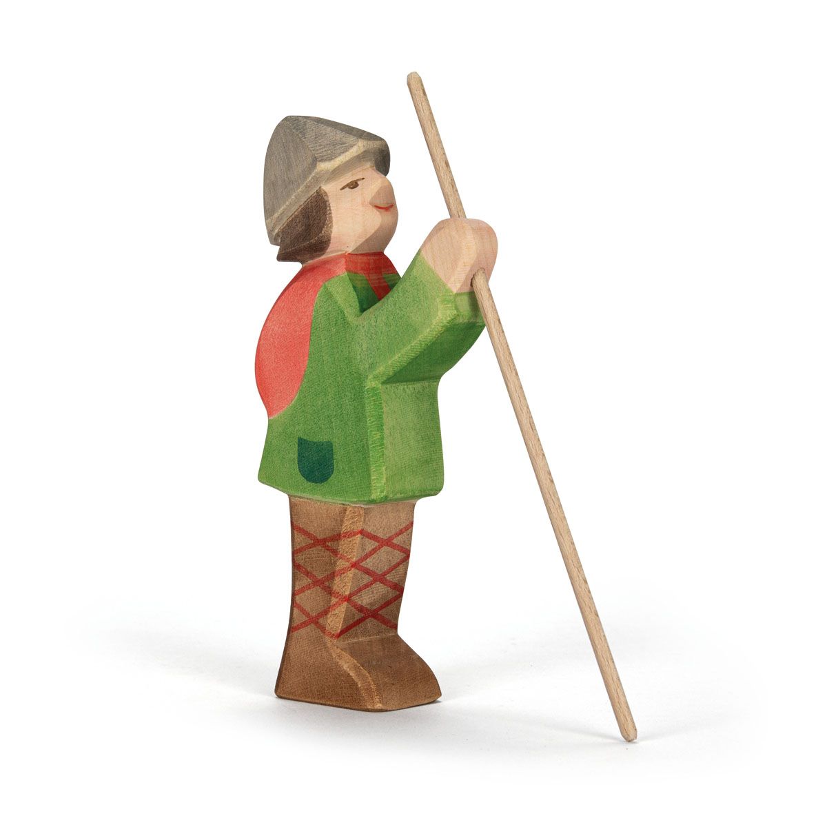 Hirte stehend mit Stab